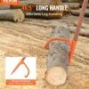 VEVOR Log Peavey, 46.5 in, Wooden Handle Log Lifter, Heavy Duty Log Roller with Max 18 in Opening, Rust-Resistant Log Jack Cant Hook, Felling Log Roller Tool for Rolling, Raising, Turning Logs
