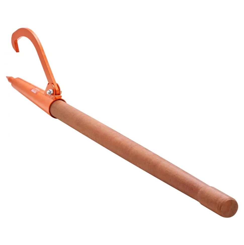 VEVOR Log Peavey, 46.5 in, Wooden Handle Log Lifter, Heavy Duty Log Roller with Max 18 in Opening, Rust-Resistant Log Jack Cant Hook, Felling Log Roller Tool for Rolling, Raising, Turning Logs