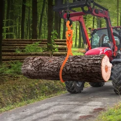 VEVOR Log Skidding Tongs, 18 inch 2 Claw Log Lifting Tongs, Heavy Duty Rotating Steel Lumber Skidding Tongs, 772 lbs/350 kg Loading Capacity, Log Lifting, Handling, Dragging & Carrying Tool