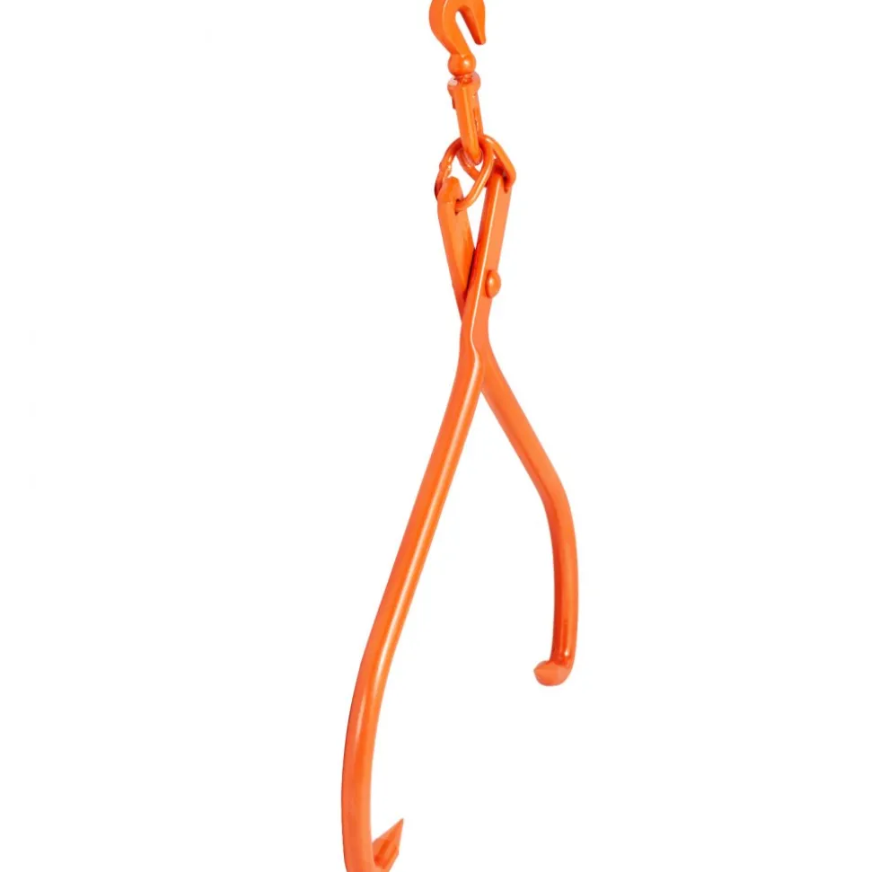 VEVOR Log Skidding Tongs, 32 inch 2 Claw Log Lifting Tongs, Heavy Duty Rotating Steel Lumber Skidding Tongs, 1543 lbs/700 kg Loading Capacity, Log Lifting, Handling, Dragging & Carrying Tool