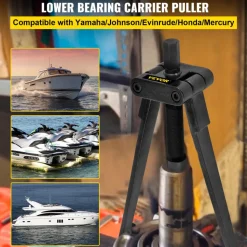 VEVOR Lower Bearing Carrier Puller, Compatible with Yamaha, Johnson, Evinrude, Honda, Mercury, Robust Steel Marine Lower Bearing Puller with Adjustable Arms, Works for Lower Carrier Bearing Removing