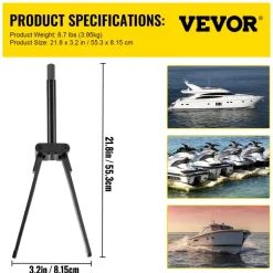 VEVOR Lower Bearing Carrier Puller, Compatible with Yamaha, Johnson, Evinrude, Honda, Mercury, Robust Steel Marine Lower Bearing Puller with Adjustable Arms, Works for Lower Carrier Bearing Removing