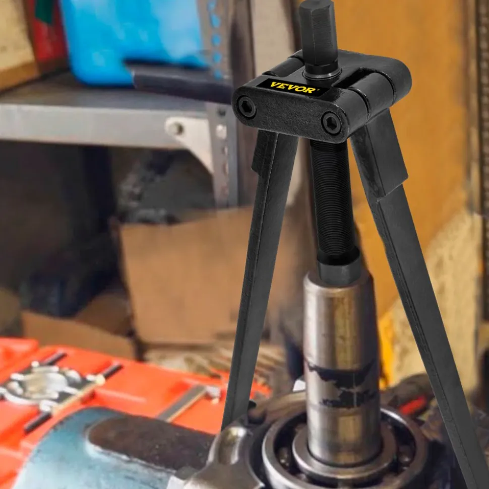VEVOR Lower Bearing Carrier Puller, Compatible with Yamaha, Johnson, Evinrude, Honda, Mercury, Robust Steel Marine Lower Bearing Puller with Adjustable Arms, Works for Lower Carrier Bearing Removing