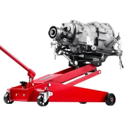 VEVOR Low Profile Floor Jack, 2200 lbs / 1 Ton Lifting Capacity Telescoping Transmission Floor Jack, 7.28-27.6 in Lifting Height, Flexible 360° Swivel wheels, Heavy-Duty Lift Hoist for Garage/Shop