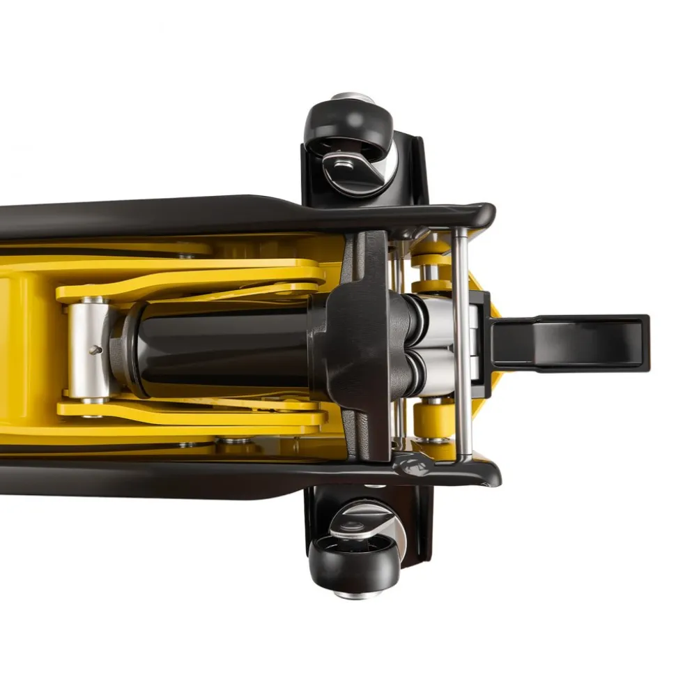 VEVOR Low Profile Floor Jack, 3 Ton (6614 lbs) Capacity, Steel Racing Floor Jack with Dual Pistons Quick Lift Pump & SUV Adapter, Hydraulic Trolley Car Lift for Sports Cars, Lifting Range 2.95"-19.7"