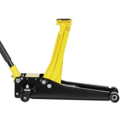 VEVOR Low Profile Floor Jack, 2 Ton (4400 lbs) Capacity, Steel Racing Floor Jack with Dual Pistons Quick Lift Pump, Hydraulic Trolley Car Lift for Sports Cars, Sedans, Lifting Range 2.95-19.9 Inches