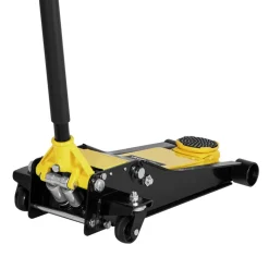 VEVOR Low Profile Floor Jack, 2 Ton (4400 lbs) Capacity, Steel Racing Floor Jack with Dual Pistons Quick Lift Pump, Hydraulic Trolley Car Lift for Sports Cars, Sedans, Lifting Range 2.95-19.9 Inches