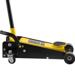 VEVOR Low Profile Floor Jack, 3 Ton (6614 lbs) Capacity, Steel Racing Floor Jack with Single Piston Quick Lift Pump & Foot Pedal, Hydraulic Trolley Car Lift for SUVs, Pickups, Lifting Range 5.1