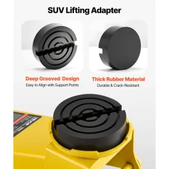 VEVOR Low Profile Floor Jack, 3 Ton (6614 lbs) Capacity, Steel Racing Floor Jack with Single Piston Quick Lift Pump & Foot Pedal, Hydraulic Trolley Car Lift for SUVs, Pickups, Lifting Range 5.1