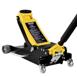 VEVOR Low Profile Floor Jack, 2.5 Ton (5500 lbs) Capacity, Aluminum & Steel Racing Floor Jack with Dual Pistons Quick Lift Pump, Hydraulic Trolley Car Lift for Compact SUVs, Lifting Range 3.74-18.7 in