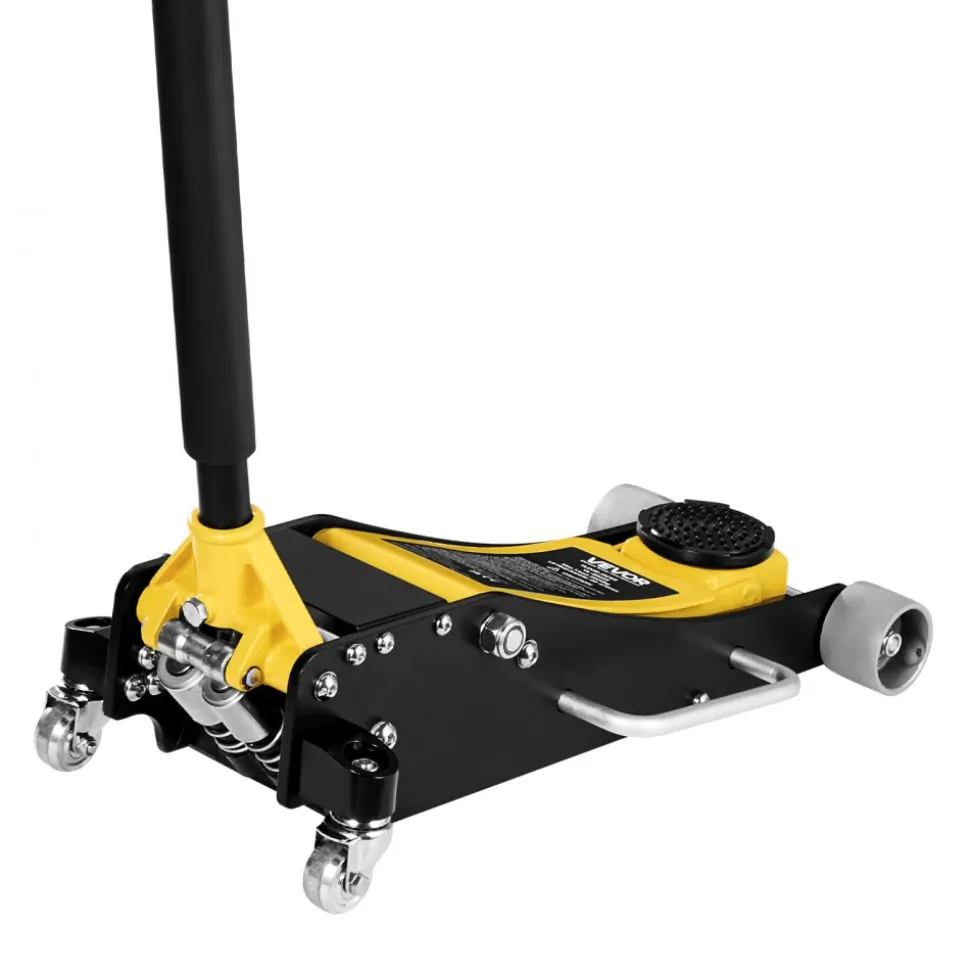 VEVOR Low Profile Floor Jack, 2.5 Ton (5500 lbs) Capacity, Aluminum & Steel Racing Floor Jack with Dual Pistons Quick Lift Pump, Hydraulic Trolley Car Lift for Compact SUVs, Lifting Range 3.74-18.7 in