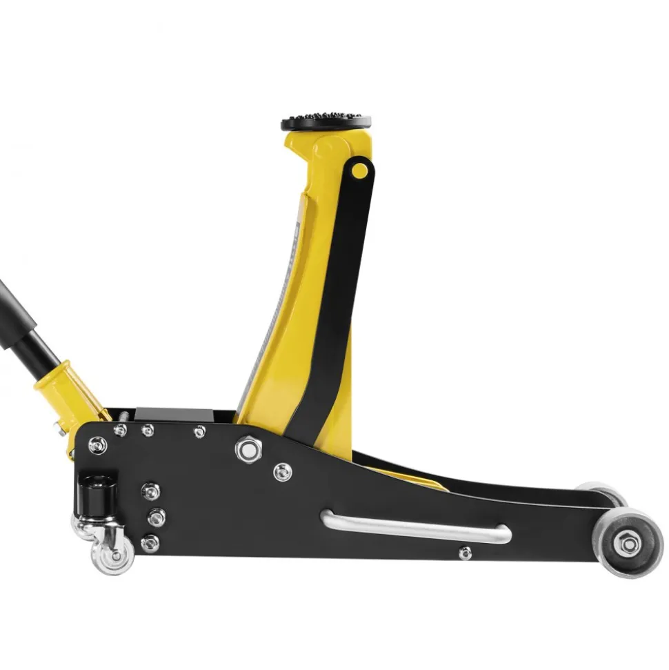 VEVOR Low Profile Floor Jack, 2.5 Ton (5500 lbs) Capacity, Aluminum & Steel Racing Floor Jack with Dual Pistons Quick Lift Pump, Hydraulic Trolley Car Lift for Compact SUVs, Lifting Range 3.74-18.7 in