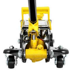 VEVOR Low Profile Floor Jack 2 Ton (4400 lbs), Heavy Duty Iron Hydraulic Racing Floor Jack, Hydraulic Car Jack, Single Piston Quick Lift Pump, 4.9"-13.2" Height Lifting Range (Yellow)
