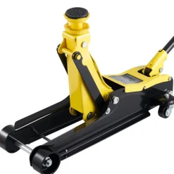 VEVOR Low Profile Floor Jack, 2.5 Ton (5512 lbs) Capacity, Steel Racing Floor Jack with Single Piston Quick Lift Pump & SUV Adapters, Hydraulic Trolley Car Lift for Sedans, Lifting Range 3.3