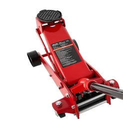 VEVOR Low Profile Floor Jack, 3 Ton (6614 lbs) Capacity, Steel Racing Floor Jack with Single Piston Quick Lift Pump, Hydraulic Trolley Car Lift for Sports Cars, SUVs, Pickups, Lifting Range 5.1