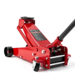 VEVOR Low Profile Floor Jack, 3 Ton (6614 lbs) Capacity, Steel Racing Floor Jack with Single Piston Quick Lift Pump, Hydraulic Trolley Car Lift for Sports Cars, SUVs, Pickups, Lifting Range 5.1