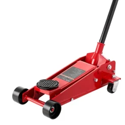 VEVOR Low Profile Floor Jack, 3 Ton (6614 lbs) Capacity, Steel Racing Floor Jack with Single Piston Quick Lift Pump, Hydraulic Trolley Car Lift for Sports Cars, SUVs, Pickups, Lifting Range 5.1