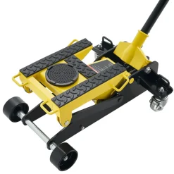 VEVOR Low Profile Floor Jack, 2 Ton (4409 lbs) Capacity, Steel Racing Floor Jack with Single Piston Quick Lift Pump, Hydraulic Trolley Car Lift for Cars, Motorcycles, ATVs, Lifting Range 5.7"-17"
