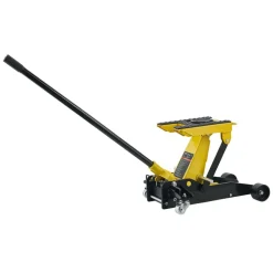 VEVOR Low Profile Floor Jack, 2 Ton (4409 lbs) Capacity, Steel Racing Floor Jack with Single Piston Quick Lift Pump, Hydraulic Trolley Car Lift for Cars, Motorcycles, ATVs, Lifting Range 5.7