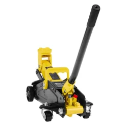 VEVOR Low Profile Floor Jack, 2 Ton (4400 lbs) Capacity, Steel Racing Floor Jack with Stands, Single Piston Quick Lift Pump, Hydraulic Trolley Car Lift for Compact SUVs, Lifting Range 5.1-12.2 Inches