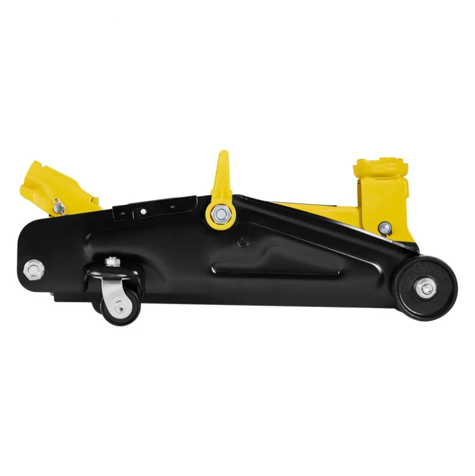 VEVOR Low Profile Floor Jack, 2 Ton (4400 lbs) Capacity, Steel Racing Floor Jack with Stands, Single Piston Quick Lift Pump, Hydraulic Trolley Car Lift for Compact SUVs, Lifting Range 5.1-12.2 Inches