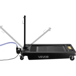 VEVOR Low Profile Oil Drain Pan, 17 Gallon Capacity, Rolling Oil Drain Pan with Electric Pump & 7.2 ft Hose, Leak-proof & Corrosion-resistant, Fit for Cars, SUVs, Trucks, Motorcycles, ATVs, Metal