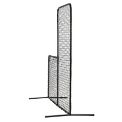 VEVOR L Screen Baseball for Batting Cage, 7x7 ft Baseball Softball Safety Screen, Body Protector Portable Batting Screen with Carry Bag & Ground Stakes, Heavy Duty Pitching Net for Pitchers Protection