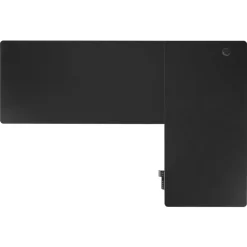 VEVOR L Shaped Desk, Electric Adjustable Height Corner Gaming Desk with CPU Stand, Dual Hooks and Fabric Drawers, L-Shaped Computer Table with Light Strip for Home Office, Easy to Assemble, Black