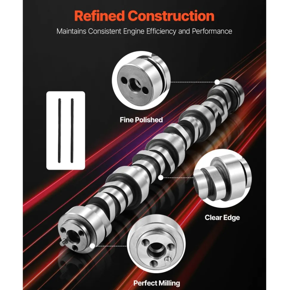VEVOR LS Truck Cam Kit, 9-Piece Set, Includes Timing Gasket, Pushrods Springs & Seals, Compatible with 1999-2013 GM Gen3/4 Norris Trucks, Fits 4.8L, 5.3L, 6.0L, 6.2L LS Engines, OE 12625437 SP011-16