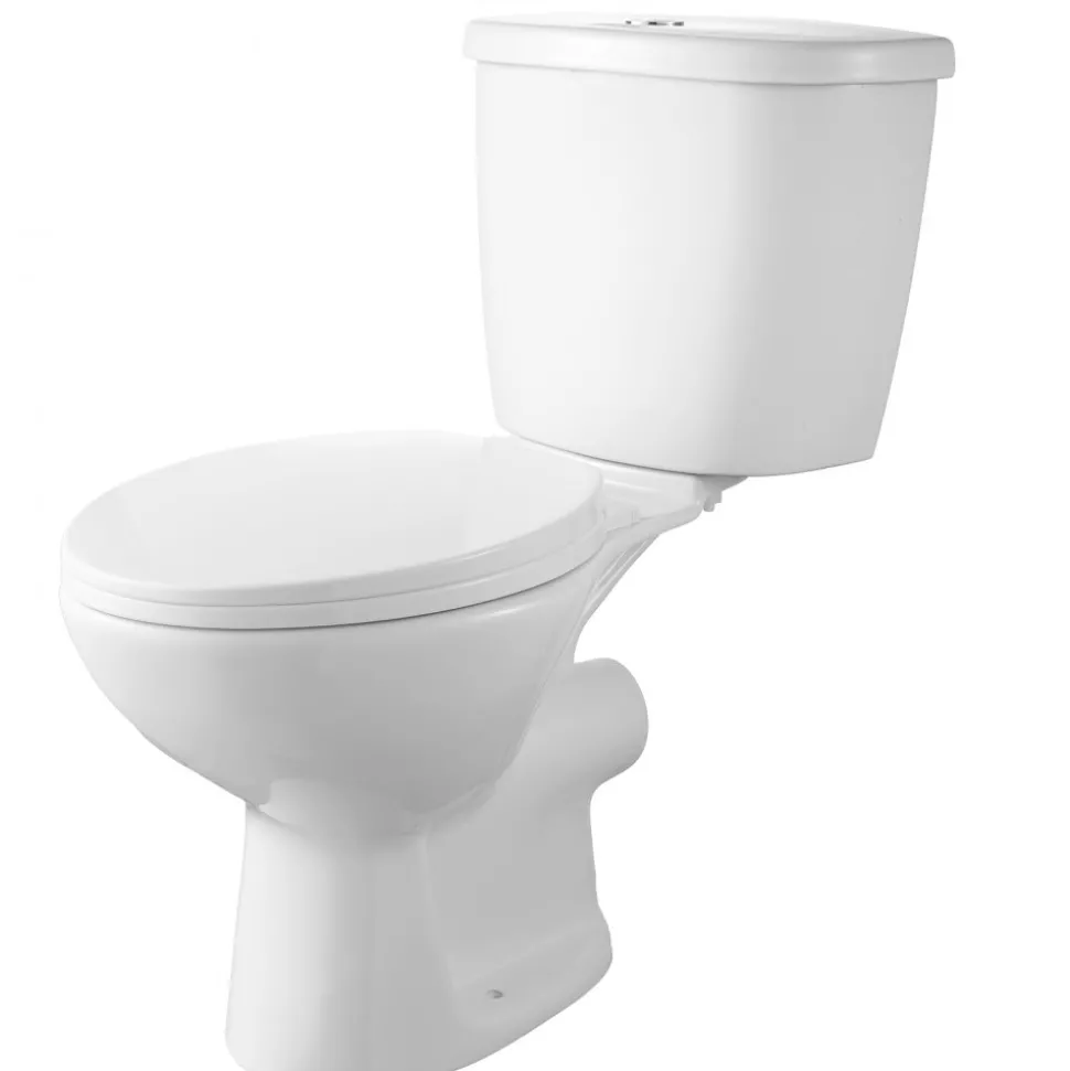 VEVOR Macerating Toilet System with Powerful 500W Macerator Pump, Rear Discharge and Upflush Toilet For Basement, Dual Flush Water Disposal, Macerating Toilet System Kit with 3-Inlet, Space Saving