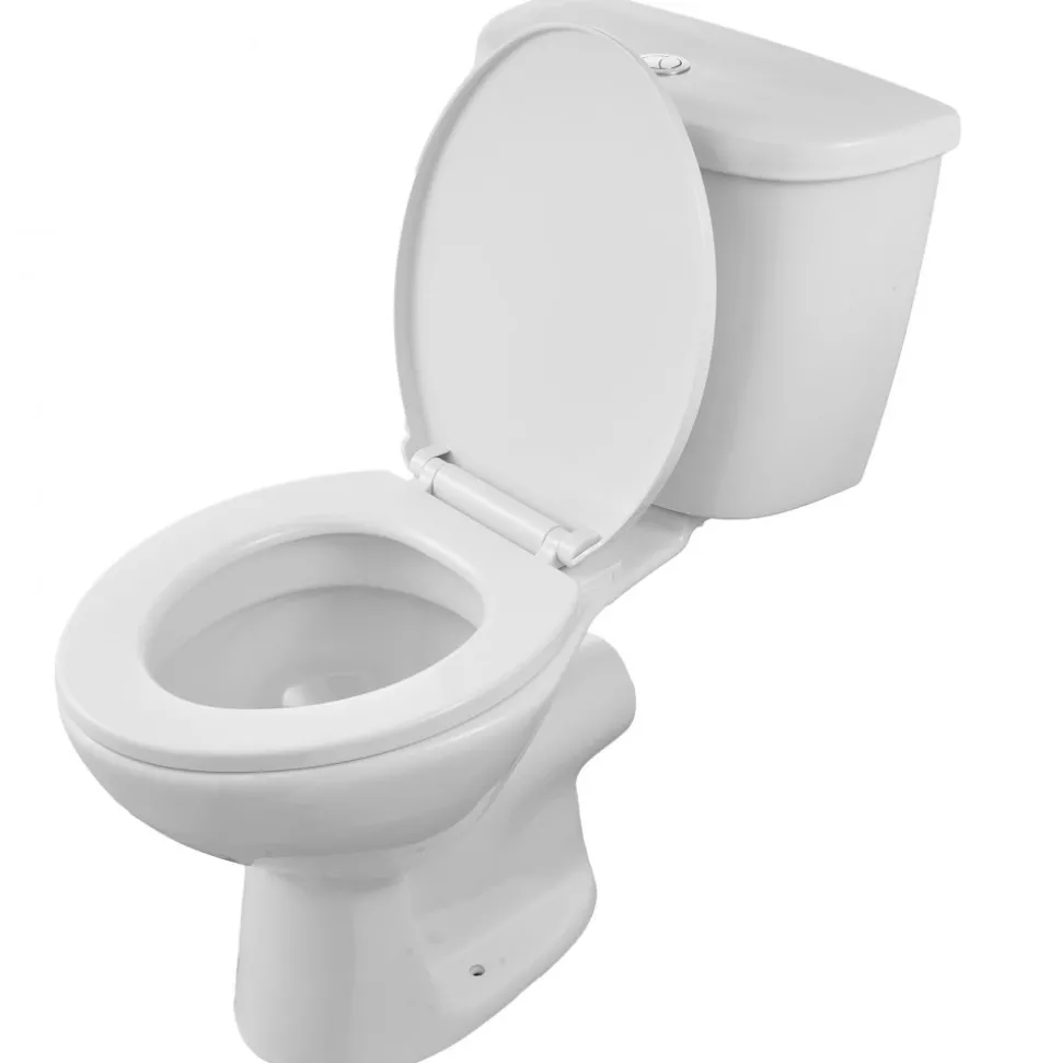 VEVOR Macerating Toilet System with Powerful 500W Macerator Pump, Rear Discharge and Upflush Toilet For Basement, Dual Flush Water Disposal, Macerating Toilet System Kit with 3-Inlet, Space Saving