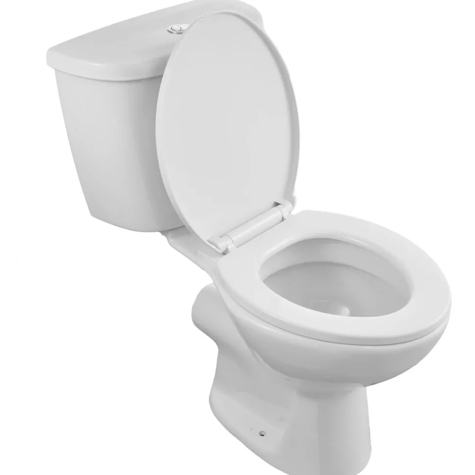 VEVOR Macerating Toilet System with Powerful 500W Macerator Pump, Rear Discharge and Upflush Toilet For Basement, Dual Flush Water Disposal, Macerating Toilet System Kit with 3-Inlet, Space Saving