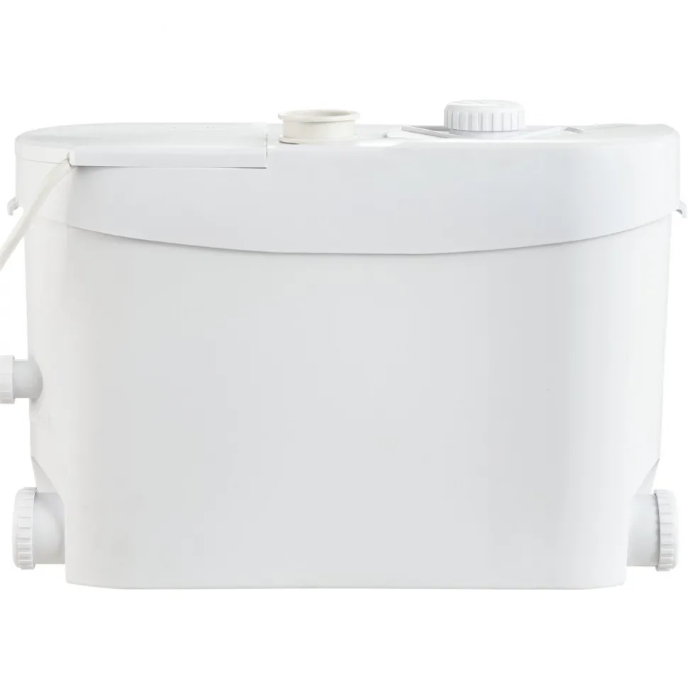 VEVOR Macerator Pump 800W 12000L/h Flow 32.8 ft/10 m Head PCB Smart Control, Macerating Sewage Pump, Waste Water Disposal Upflush Machine with 4 Inlets, for Basement, Toilet, Sink, Laundry, Kitchen