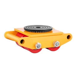 VEVOR Machine Skate, 6T Machinery Skate Dolly, 13228 lbs Machinery Moving Skate, Machinery Mover Skate with 360° Rotation Cap and PU Directional Rollers, Heavy Duty Industrial Moving Equipment, Yellow