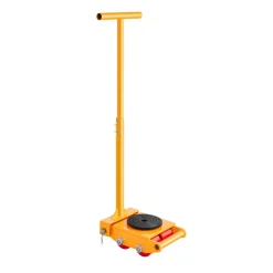 VEVOR Machine Skate, 6T Machinery Skate Dolly, 13228 lbs Machinery Moving Skate, Machinery Mover Skate with 360° Rotation Cap and PU Directional Rollers, Heavy Duty Industrial Moving Equipment, Yellow