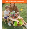 VEVOR Magnetic Blocks, 100 PCS Dark Castle Set, Magnetic Building Cubes for Kids, STEM Montessori Sensory Toys for Christmas Birthday Gift, Construction Stacking Toy for 3+ Years Old Boys & Girls