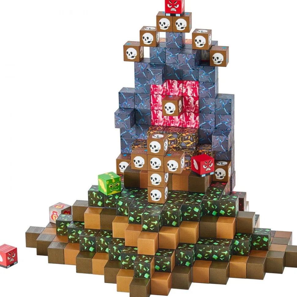 VEVOR Magnetic Blocks, 100 PCS Dark Castle Set, Magnetic Building Cubes for Kids, STEM Montessori Sensory Toys for Christmas Birthday Gift, Construction Stacking Toy for 3+ Years Old Boys & Girls