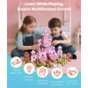 VEVOR Magnetic Blocks, 100 PCS Princess Castle Set, Magnetic Building Cubes for Kids, STEM Montessori Sensory Toys for Christmas Birthday Gift, Construction Stacking Toy for 3+ Years Old Boys & Girls