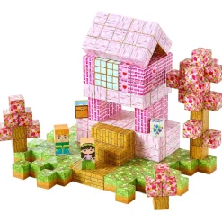 VEVOR Magnetic Blocks, 100 PCS Princess Castle Set, Magnetic Building Cubes for Kids, STEM Montessori Sensory Toys for Christmas Birthday Gift, Construction Stacking Toy for 3+ Years Old Boys & Girls
