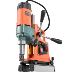 VEVOR Magnetic Drill Press, 1400 W, 2 inch Boring Diameter, 0-750 RPM Speed, Reversible Direction, Mag Drill Press for Metal Surface, Electric Drilling Machine for Industrial and Home Improvement