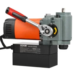 VEVOR Magnetic Drill Press, 1300W Low Profile Mag Drill, Light Weight Portable Mag Drilling Machine with Cooling Device and Overload Protection, Mag Press for Equipment Installation, Industrial