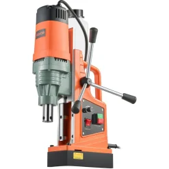 VEVOR Magnetic Drill, 1450W Motor 1.6 in Boring Diameter, 2810 lbf Portable Electric Mag Drill Press, with 2 Coring Bits, Variable Speed, Drilling Machine for Metal Surface, Home Improvement Industry