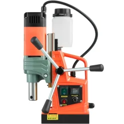 VEVOR Magnetic Drill, 1450W Motor 2 in Coring Diameter, 2922 lbf Magnetic Force, Portable Electric Mag Drill Press with 6 Coring Bits, Variable Speed, Drilling Machine for Metal Surface, Industrial