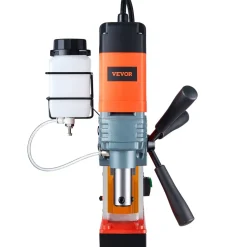 VEVOR Magnetic Drill, 1300W Motor 1.6 in Boring Diameter, 2810 lbf Portable Electric Mag Drill Press, 810 RPM No-Load Speed, Drilling Machine for Metal Surface, Industrial and Home Improvement
