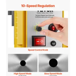 VEVOR Magnetic Drill, 1400W Motor 2 in Boring Diameter, 2922 lbf Portable Electric Mag Drill Press, 0-750 RPM Variable Speed, Drilling Machine for Metal Surface, Industrial and Home Improvement