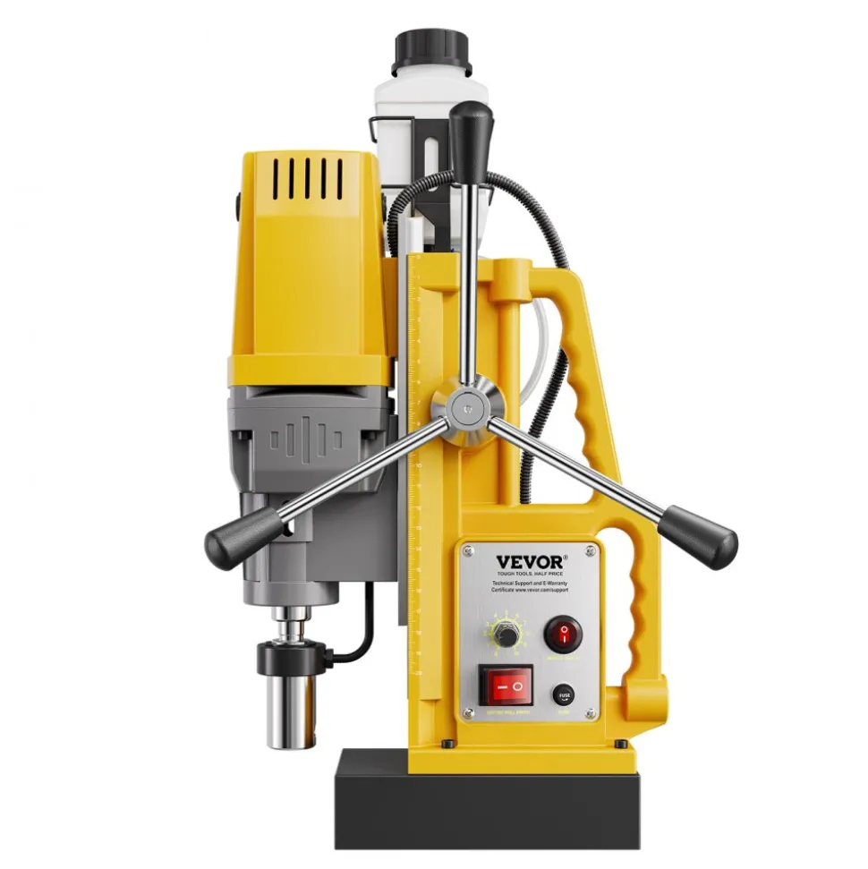 VEVOR Magnetic Drill, 1400W Motor 2 in Boring Diameter, 2922 lbf Portable Electric Mag Drill Press, 0-750 RPM Variable Speed, Drilling Machine for Metal Surface, Industrial and Home Improvement