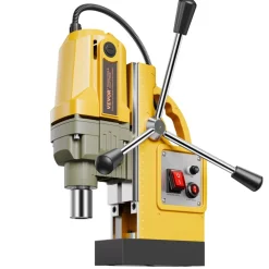VEVOR Magnetic Drill, 1400W Motor 1.6 in Boring Diameter, 2810 lbf Portable Electric Mag Drill Press, with 11 Coring Bits, 800 RPM Speed, Drilling Machine for Metal Surface, Home Improvement Industry