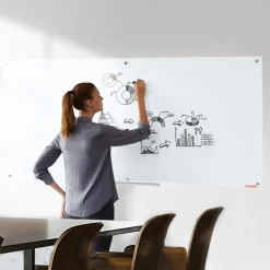 VEVOR Magnetic Glass Whiteboard, Dry Erase Board 36