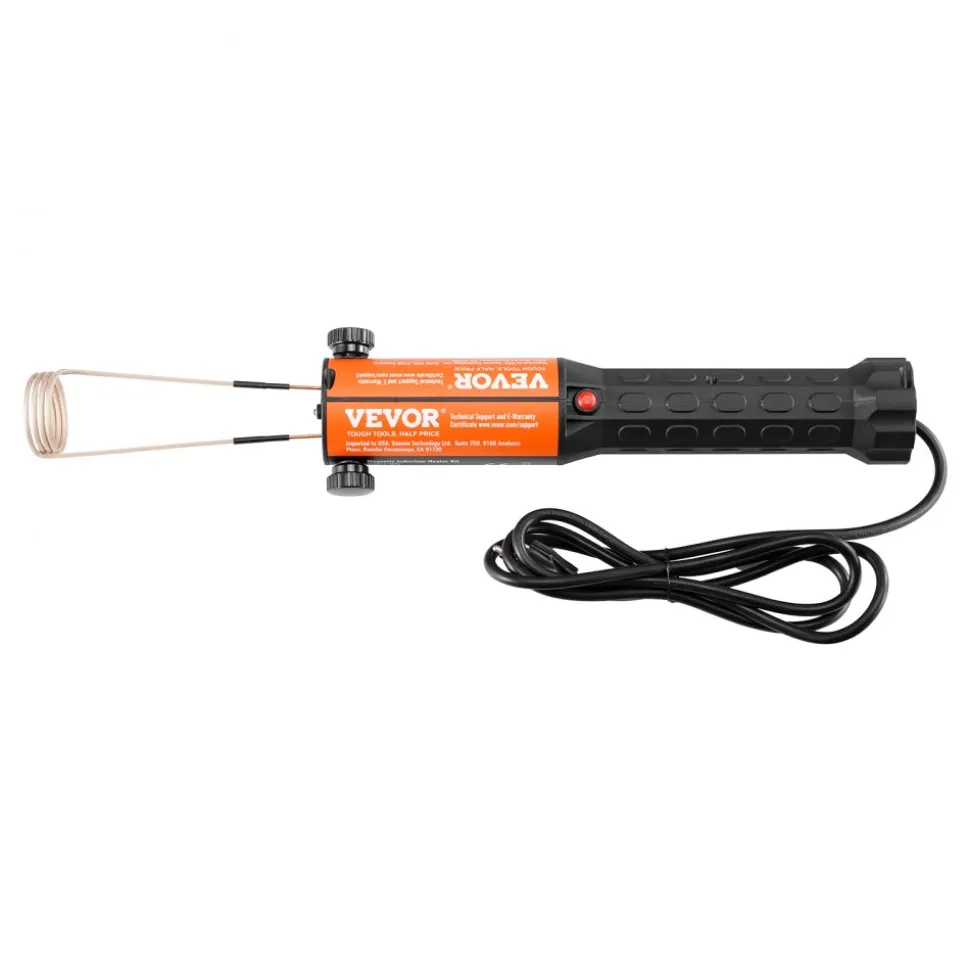 VEVOR Magnetic Induction Heater Kit, 1000w 110V Portable Hand-held Induction Heater with 10PCS Induction Coils, No-Flame Induction Heater Bolt Remover with Case, Fit for Removing Rusty Bolts & Nuts