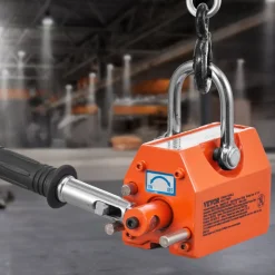 VEVOR Magnetic Lifter, 220 lbs/100 kg Pulling Capacity, 2.5 Safety Factor, Neodymium & Steel, Lifting Magnet with Release, Permanent Lift Magnets, Heavy Duty Magnet for Hoist, Shop Crane, Block, Board